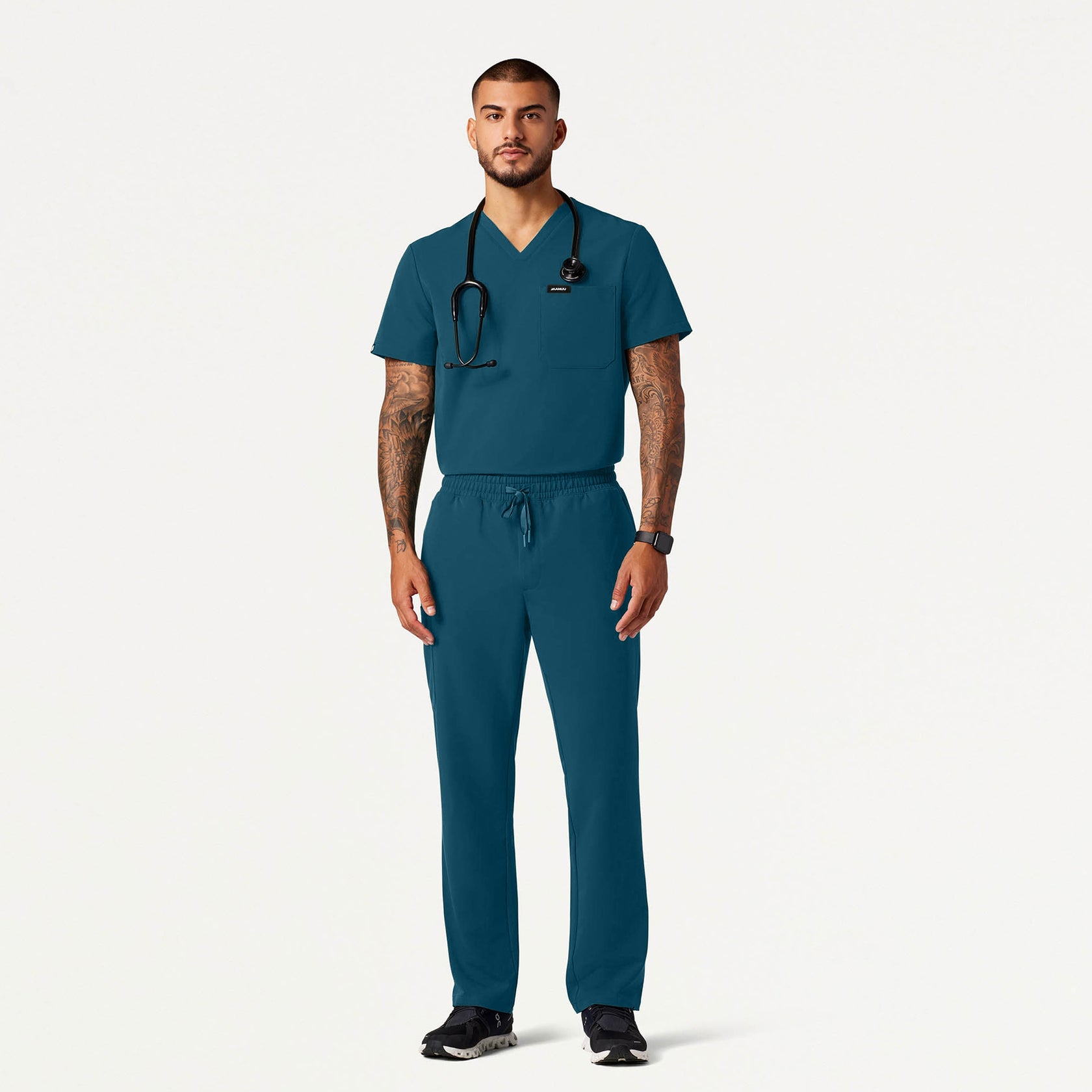 Holmes Everyday 1-Pocket Scrub Top - Caribbean Blue