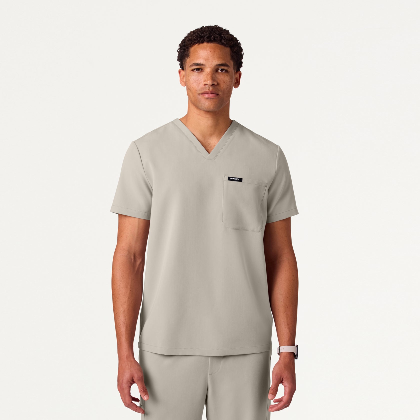 Holmes Everyday 1-Pocket Scrub Top - Fog