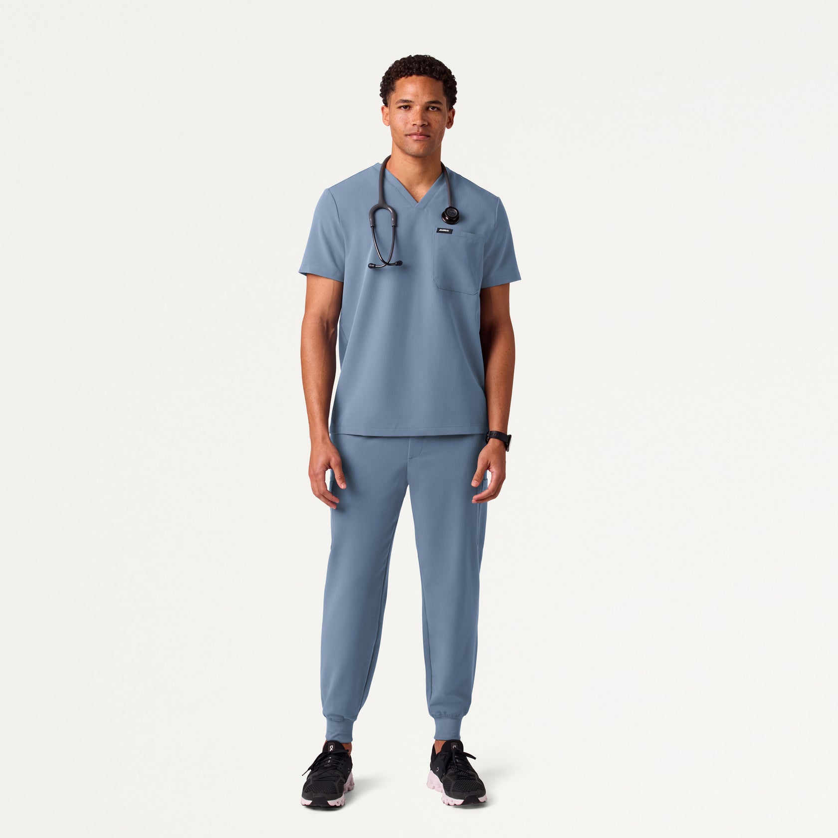 Holmes Everyday 1-Pocket Scrub Top - Storm Blue