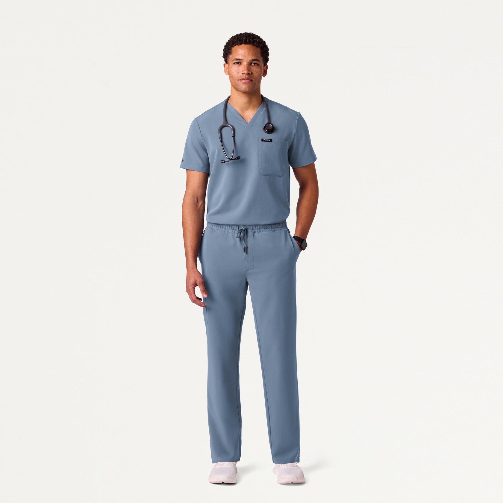 Rhodes Everyday Straight-Leg Scrub Pant - Storm Blue