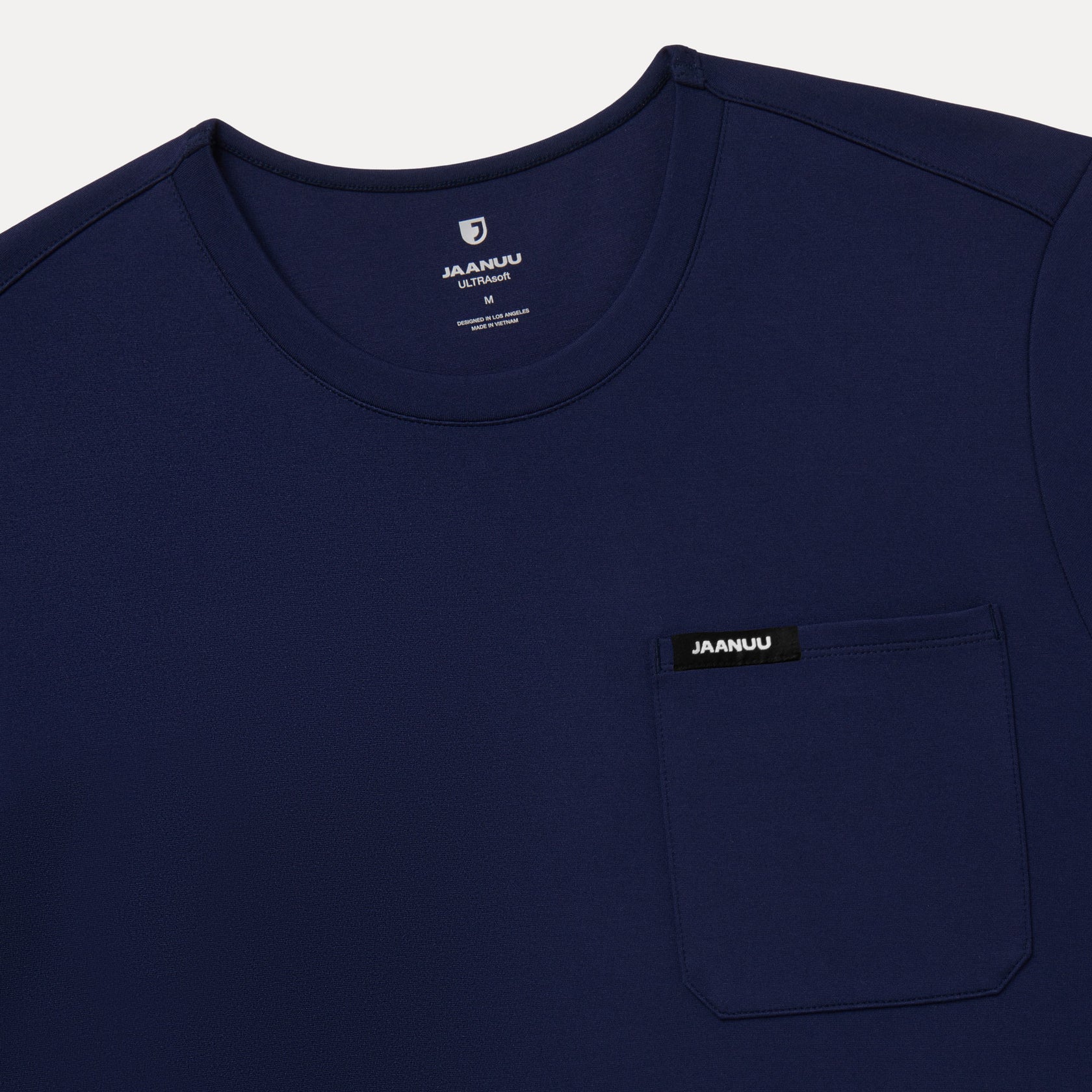 Finn Crewneck ULTRAsoft Scrub Top - Midnight Navy