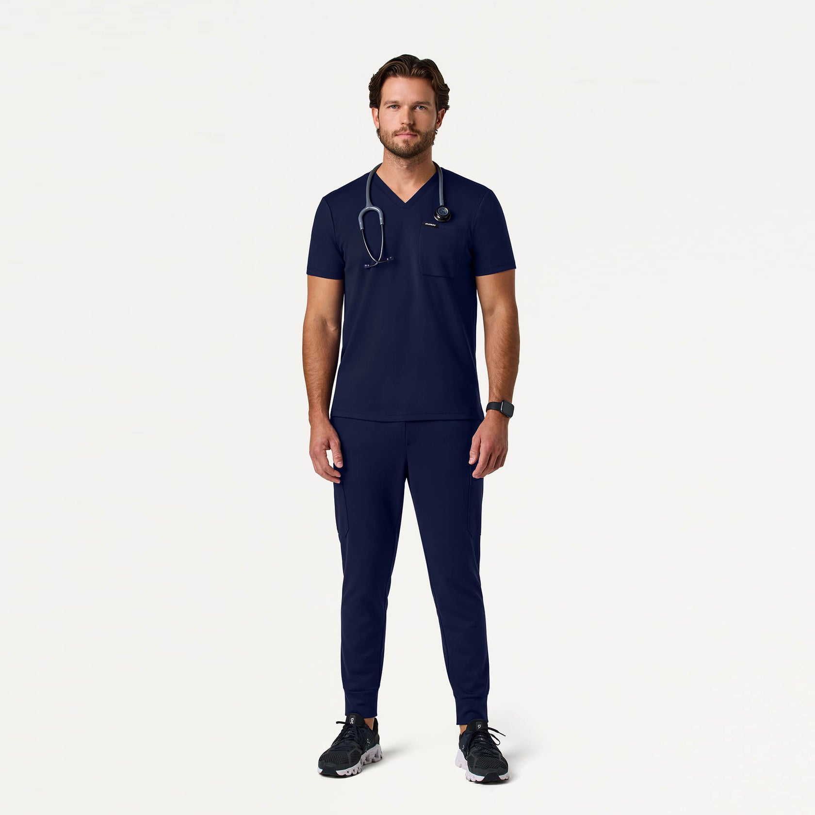 Asher Slim ULTRAsoft Scrub Top - Midnight Navy