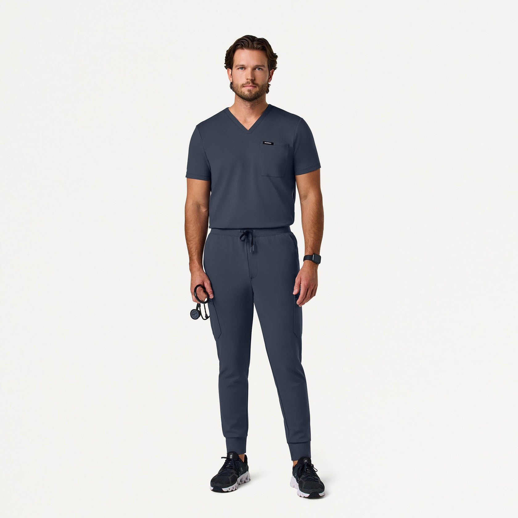 Ollie Slim ULTRAsoft Cargo Scrub Jogger - Carbon Gray