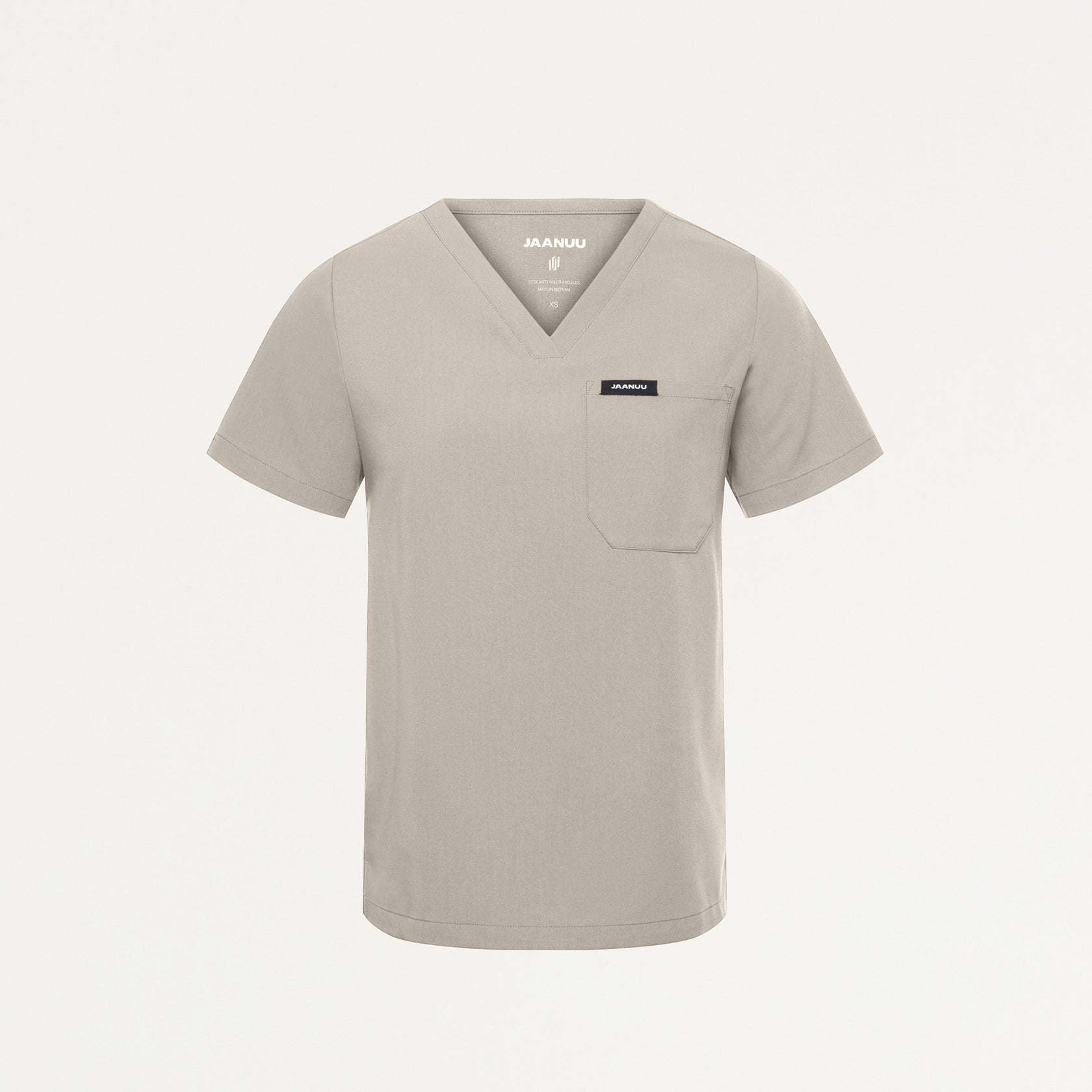 Rhena Essential 1-Pocket Scrub Top - Fog