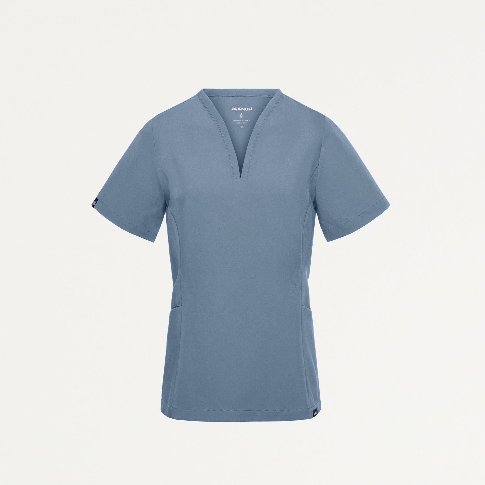 Calix Fit & Flare Scrub Top - Storm Blue