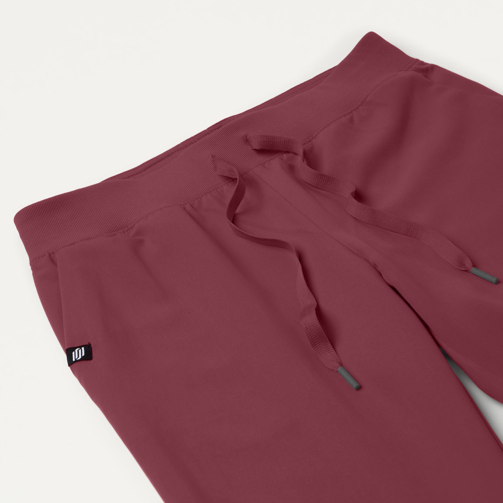 Xenos Essential Knit-Waist Scrub Pant - Rosewood