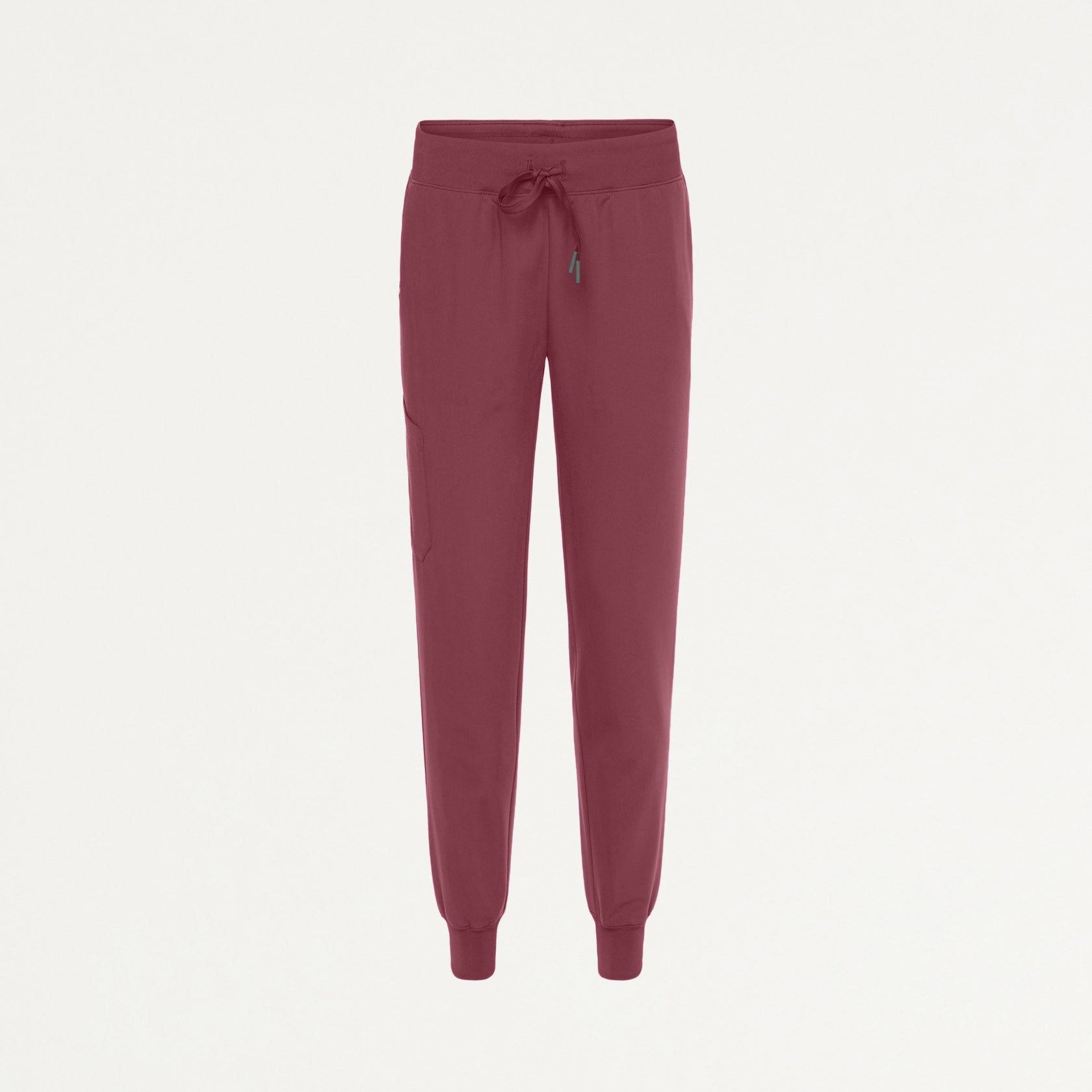 Silex Slim Knit-Waist Scrub Jogger - Rosewood