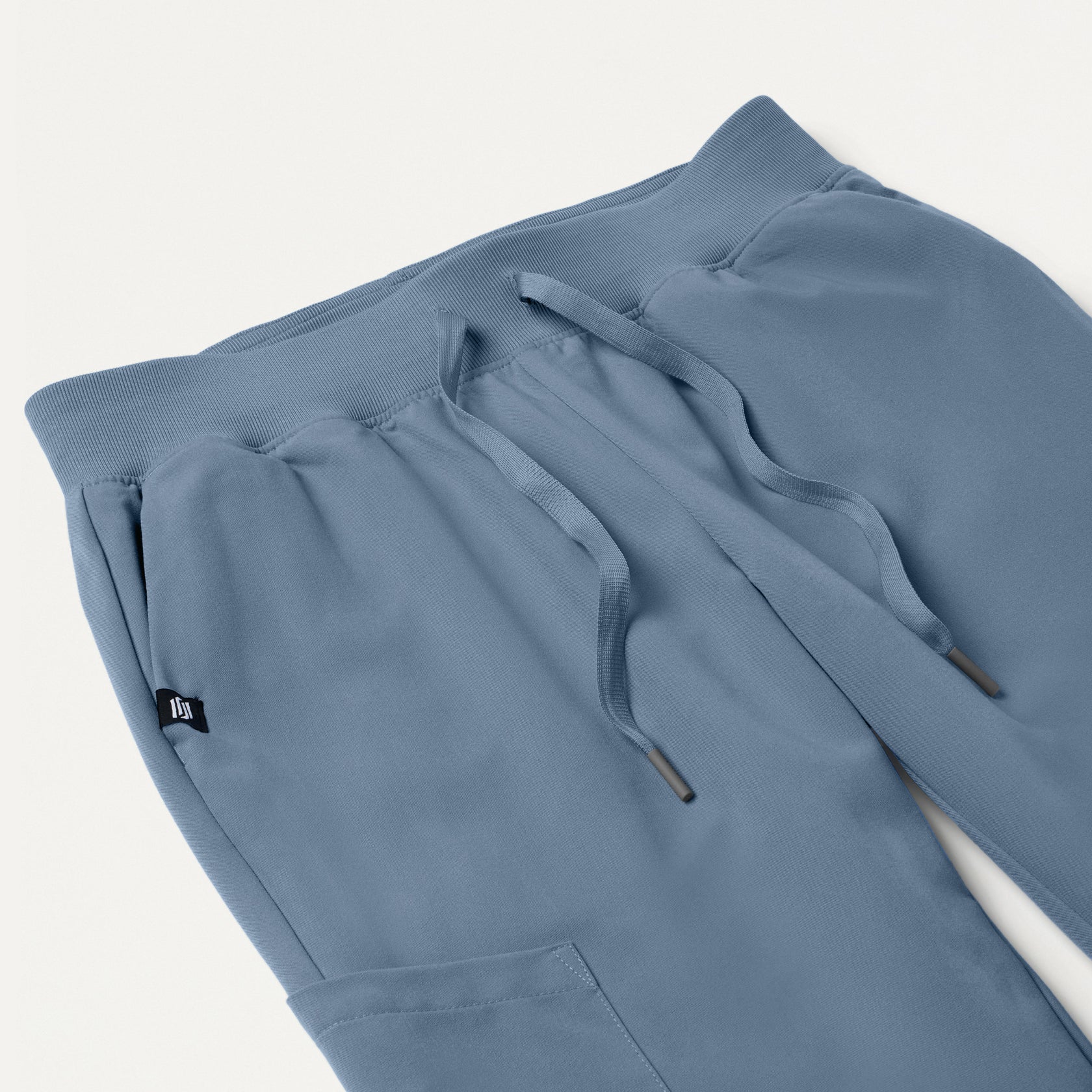 Silex Slim Knit-Waist Scrub Jogger - Storm Blue