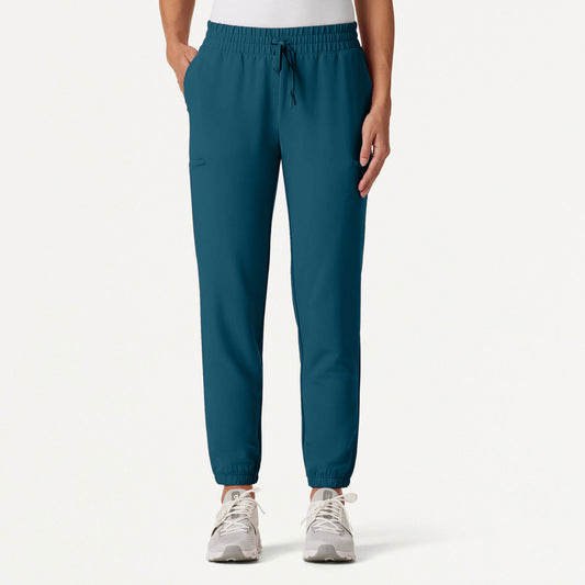 Jace Skinny On-the-Go Scrub Jogger - Caribbean Blue