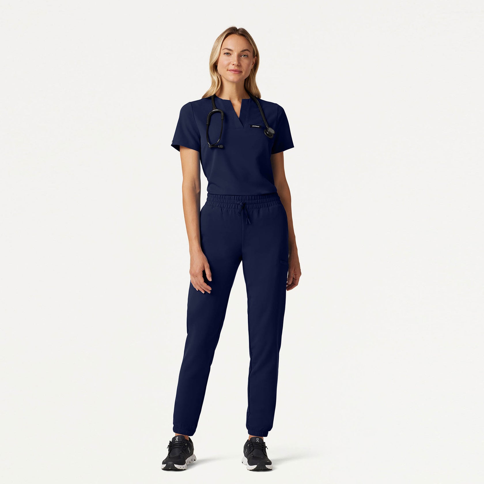 Jace Skinny On-the-Go Scrub Jogger - Midnight Navy