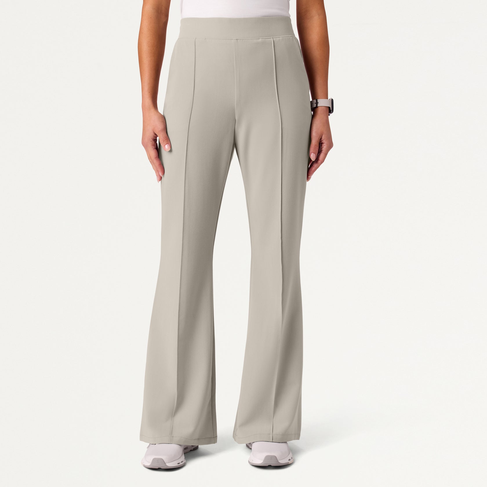 Kori Slim High-Waisted Scrub Pant - Fog