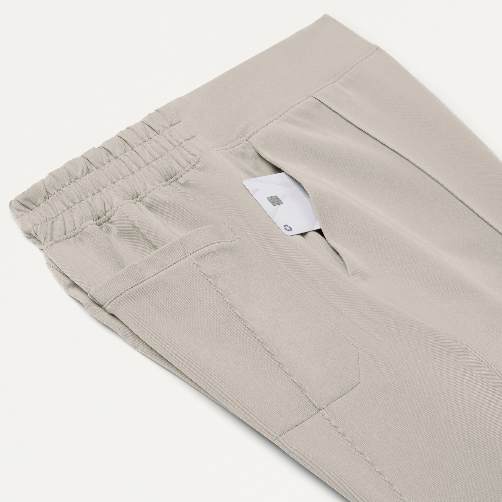 Kori Slim High-Waisted Scrub Pant - Fog