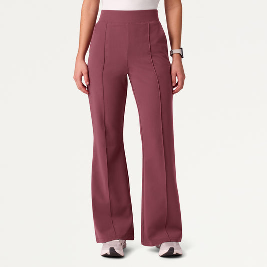 Kori Slim High-Waisted Scrub Pant - Rosewood