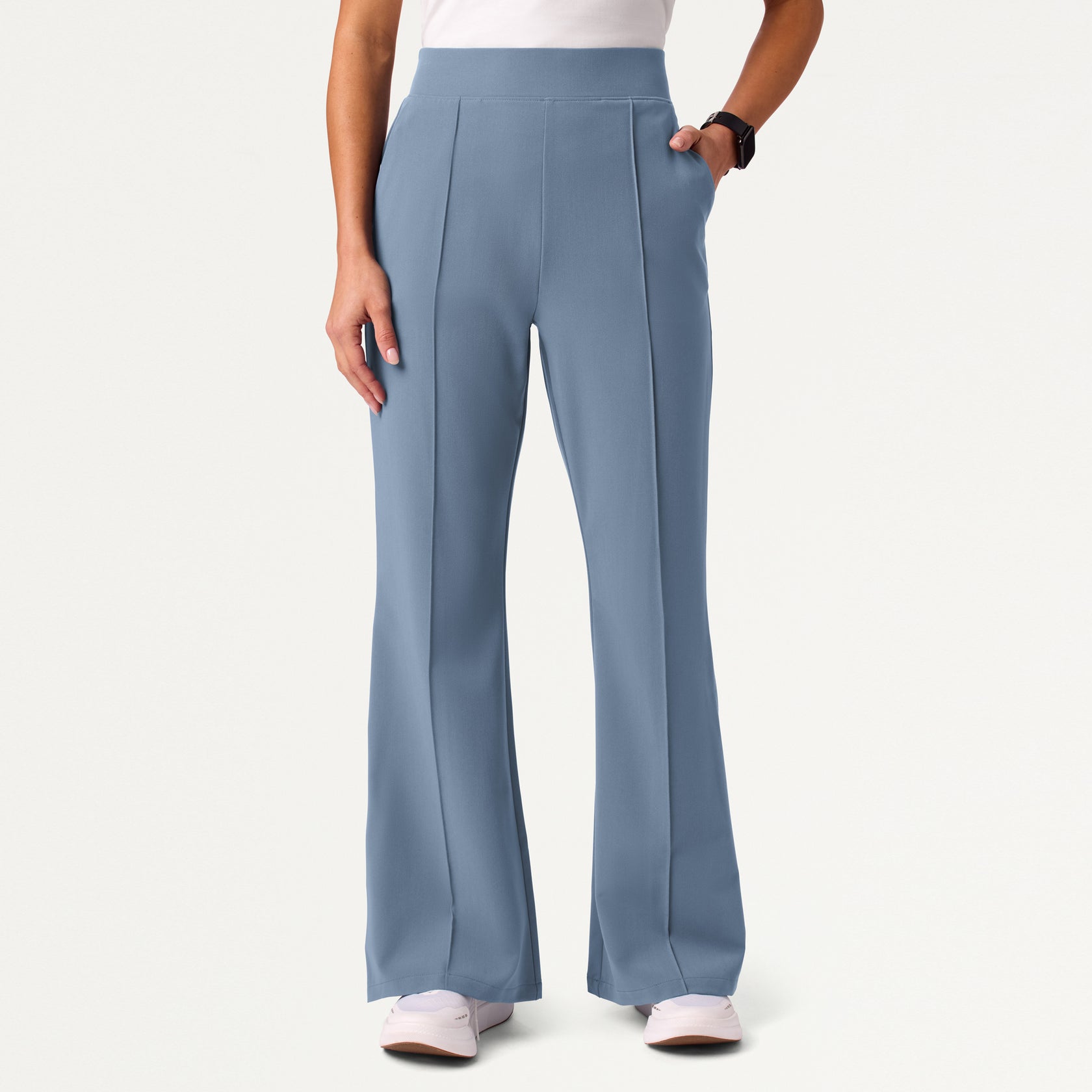 Kori Slim High-Waisted Scrub Pant - Storm Blue