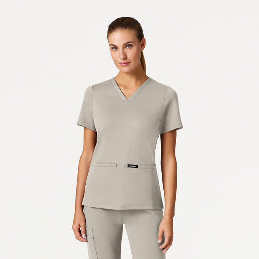 Cesi Slim ULTRAsoft Scrub Top - Fog