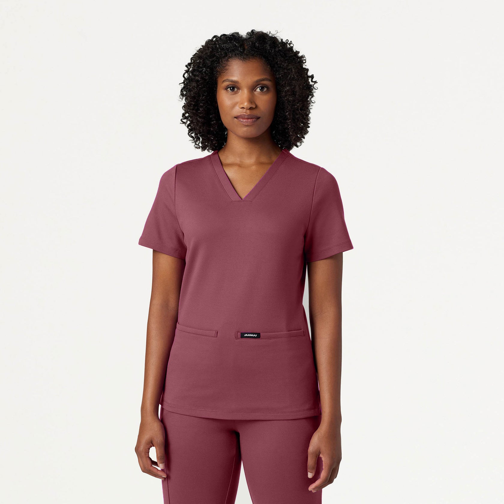 Cesi Slim ULTRAsoft Scrub Top - Rosewood