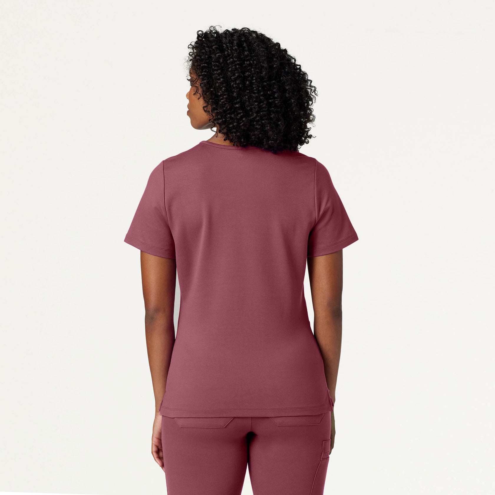 Cesi Slim ULTRAsoft Scrub Top - Rosewood