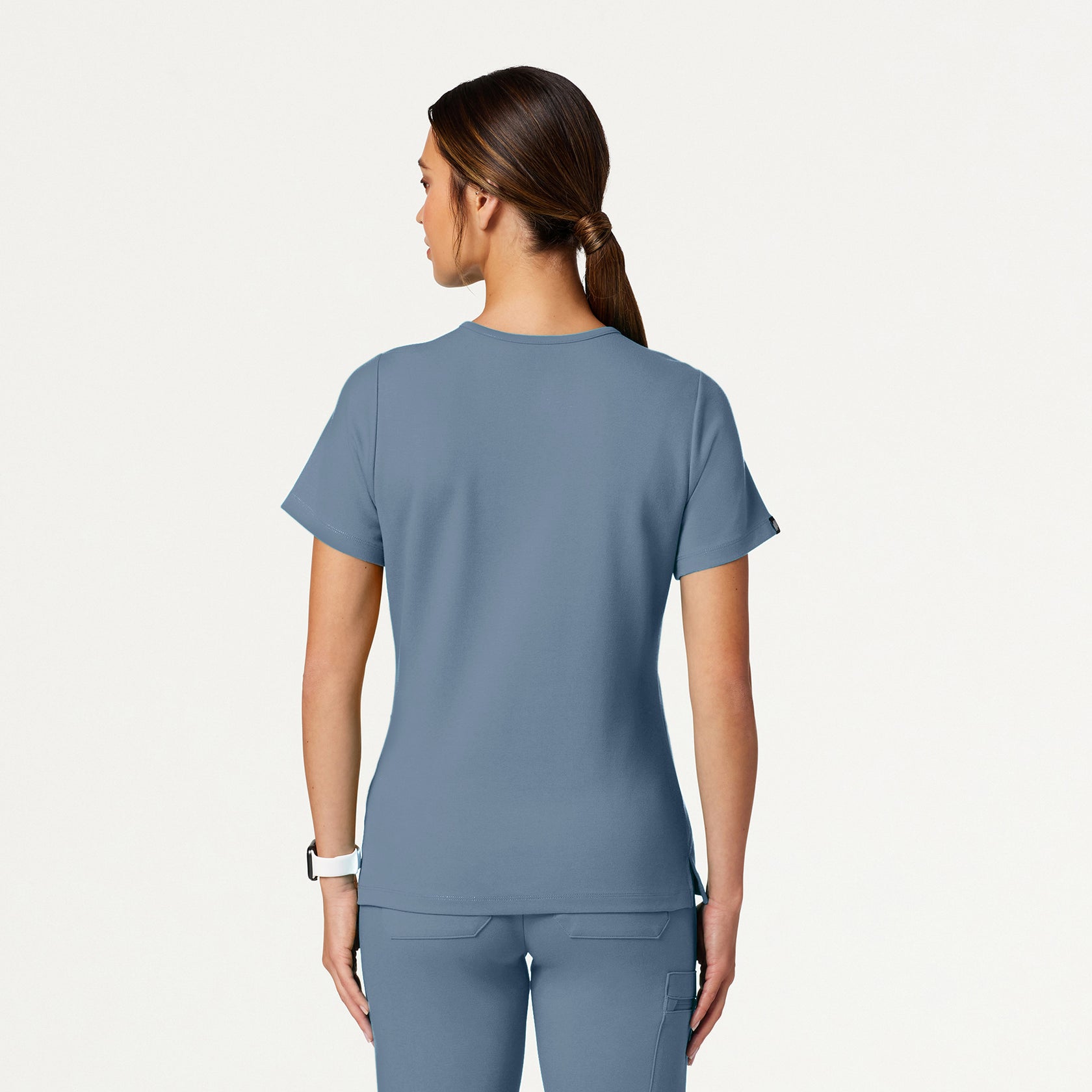 Cesi Slim ULTRAsoft Scrub Top - Storm Blue