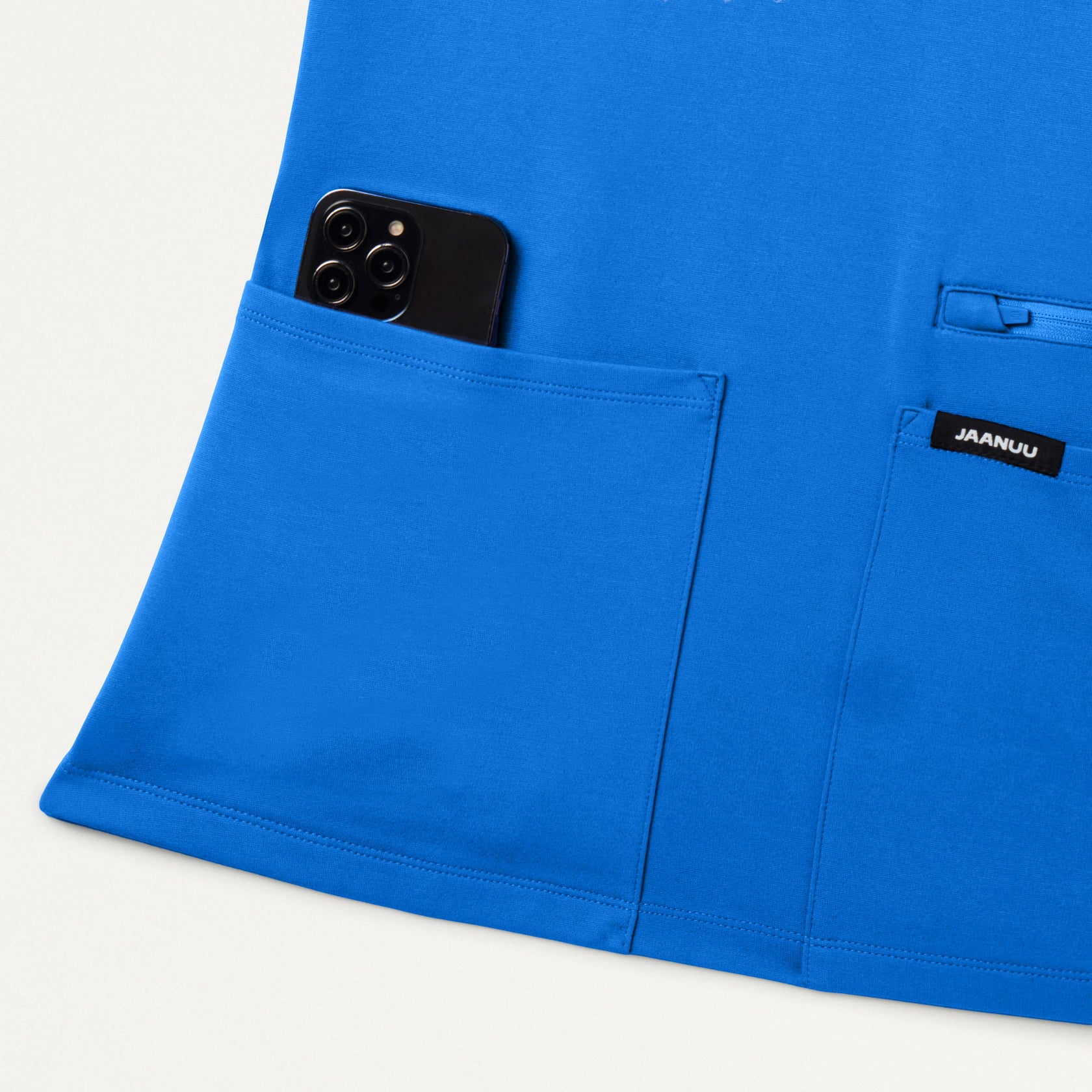 Kass Slim 4-Pocket ULTRAsoft Scrub Top - Royal Blue