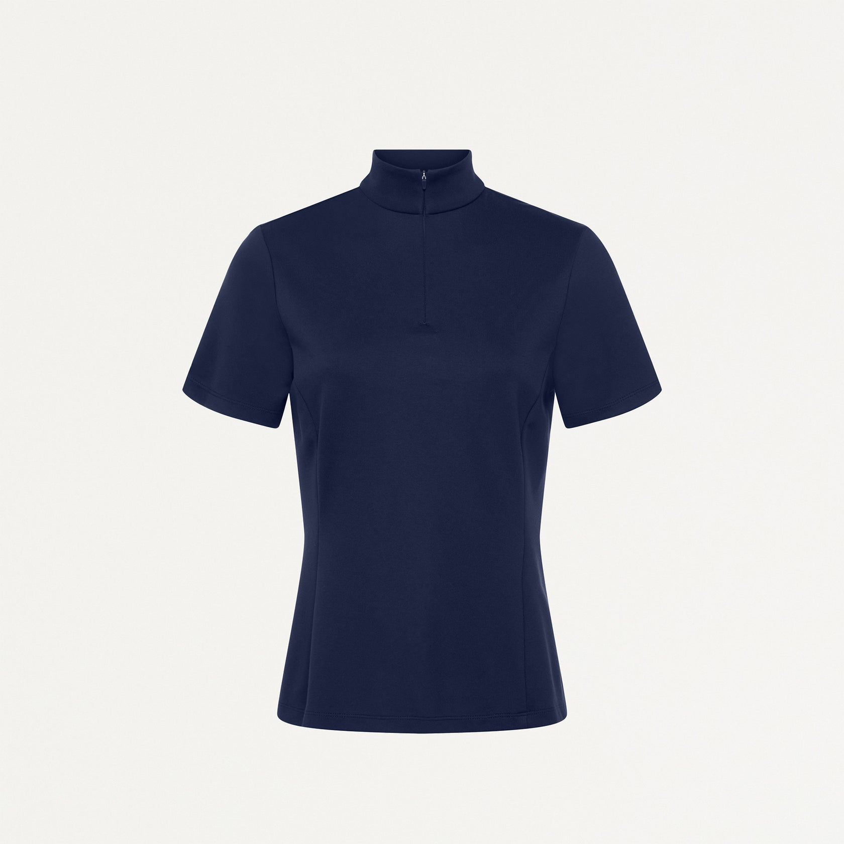 Astra Slim Half-Zip ULTRAsoft Scrub Top - Midnight Navy