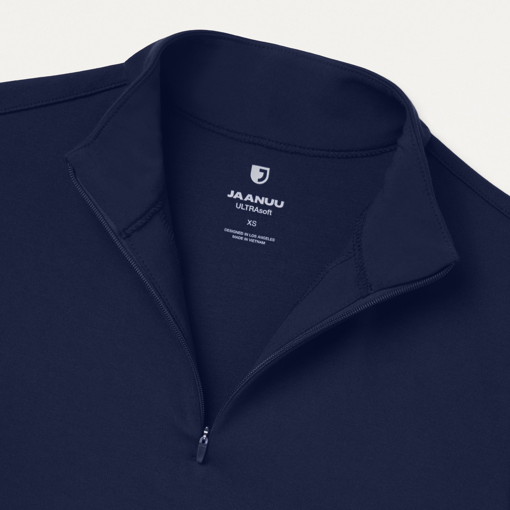 Astra Slim Half-Zip ULTRAsoft Scrub Top - Midnight Navy