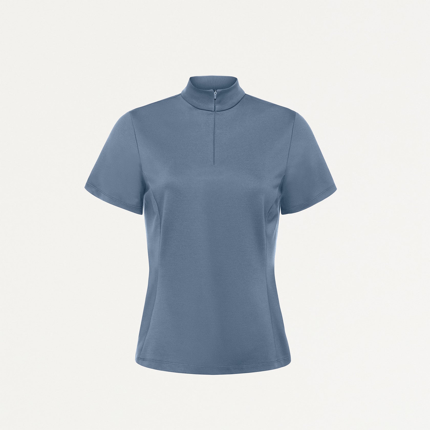 Astra Slim Half-Zip ULTRAsoft Scrub Top - Storm Blue