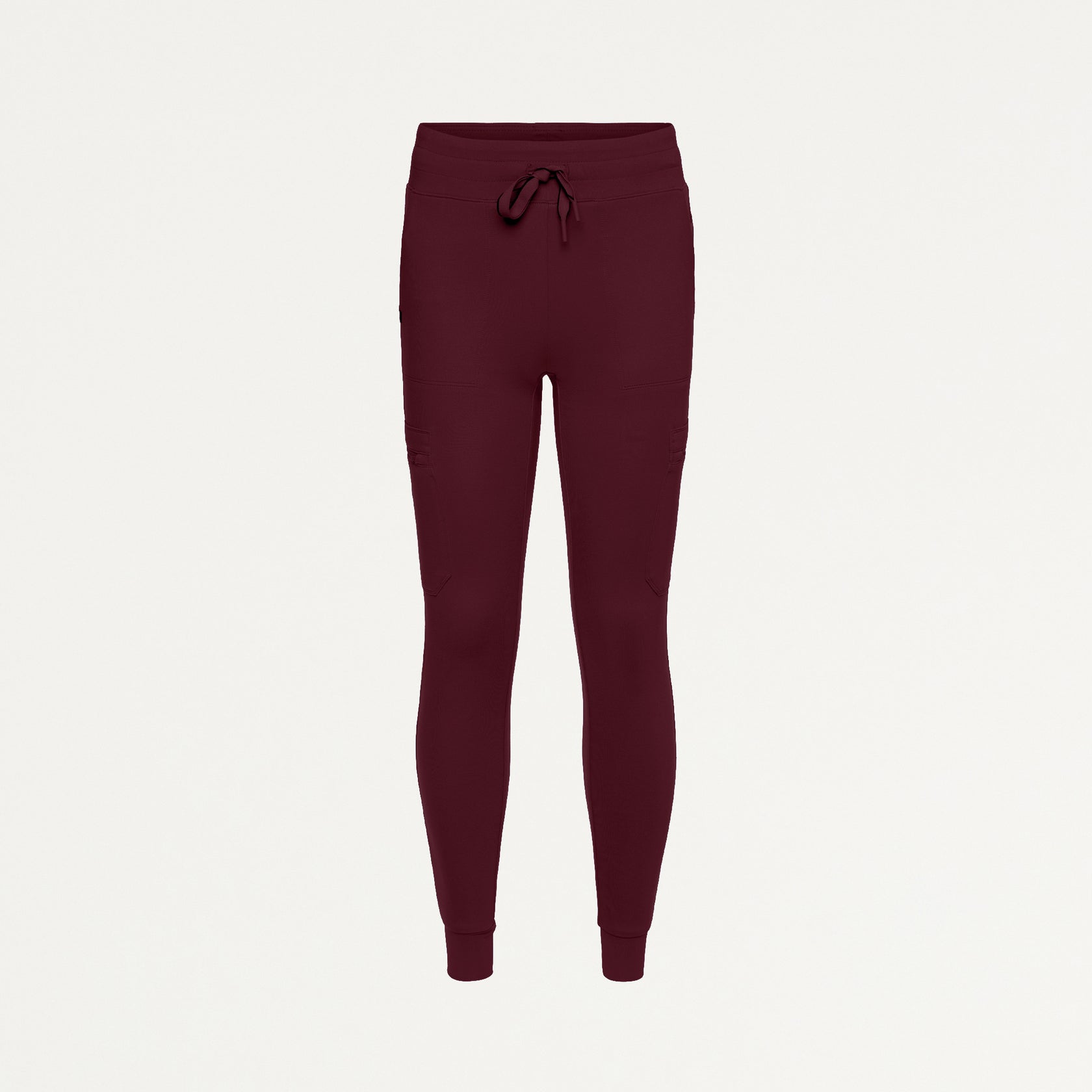 Kait 10-Pocket Skinny ULTRAsoft Scrub Jogger - Burgundy