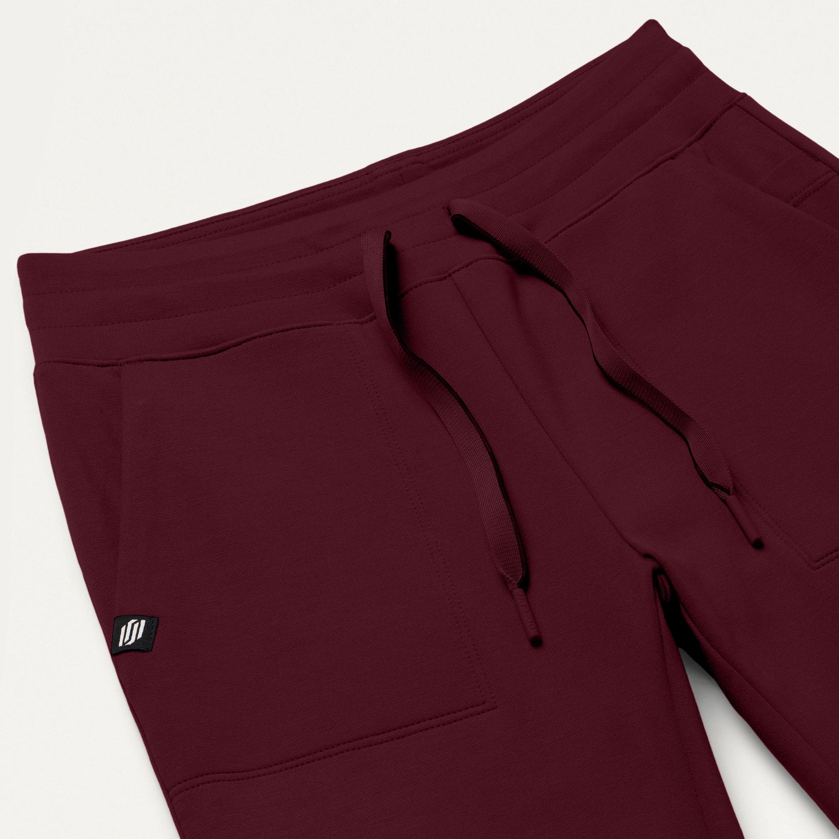 Kait 10-Pocket Skinny ULTRAsoft Scrub Jogger - Burgundy