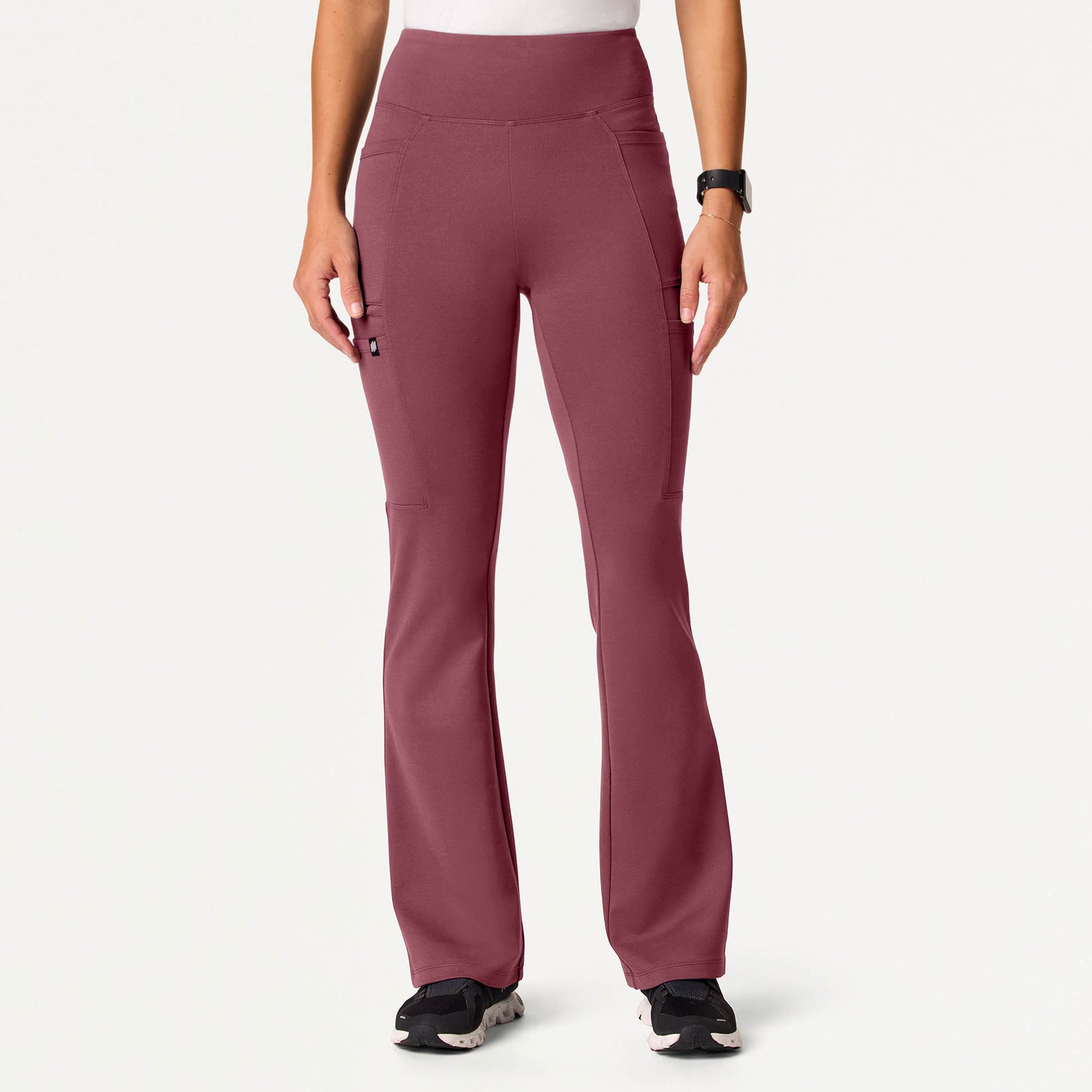 Perri ULTRAsoft Yoga Scrub Pant - Rosewood