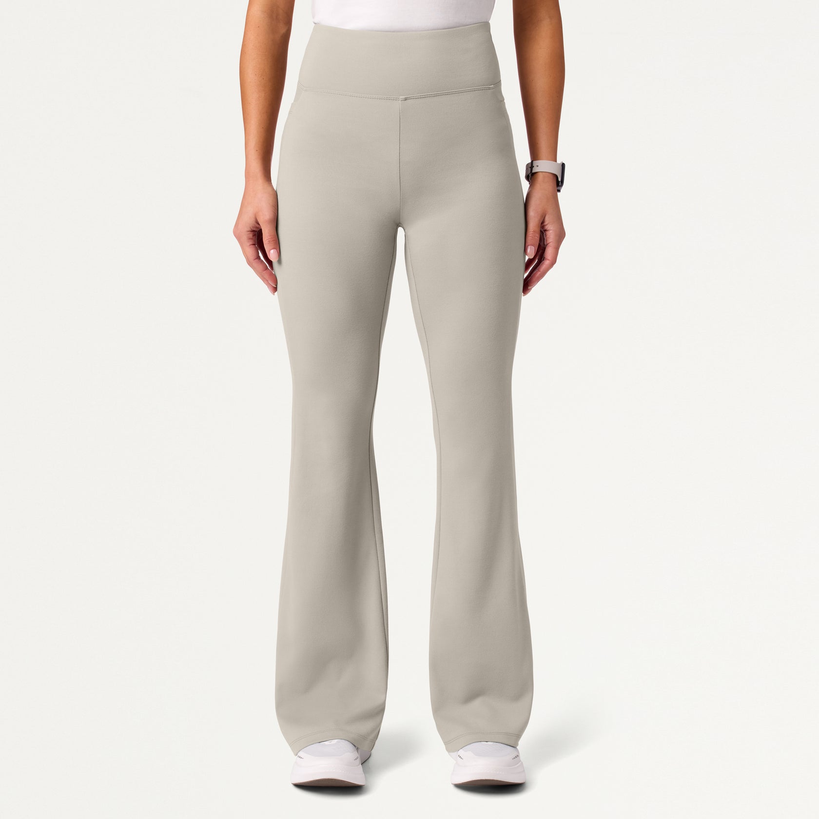 Lina ULTRAsoft Yoga Flare Scrub Pant - Fog