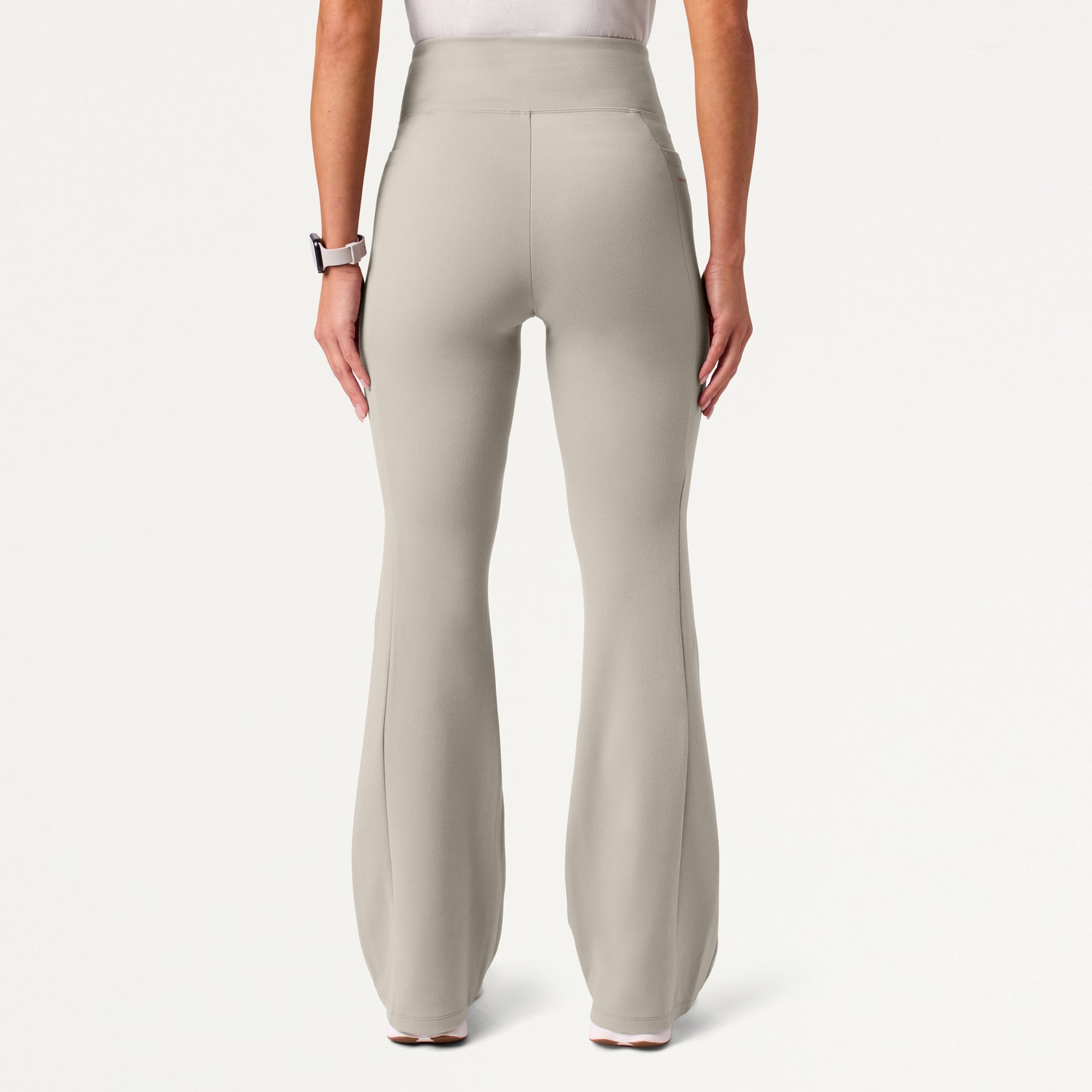 Lina ULTRAsoft Yoga Flare Scrub Pant - Fog