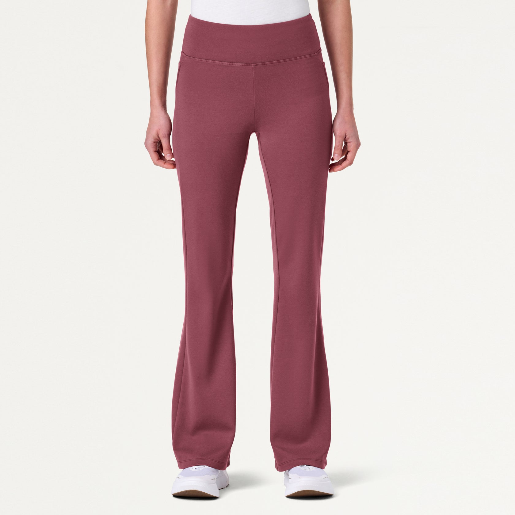 Lina ULTRAsoft Yoga Flare Scrub Pant - Rosewood