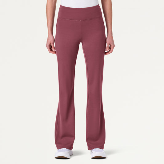 Lina ULTRAsoft Yoga Flare Scrub Pant - Rosewood