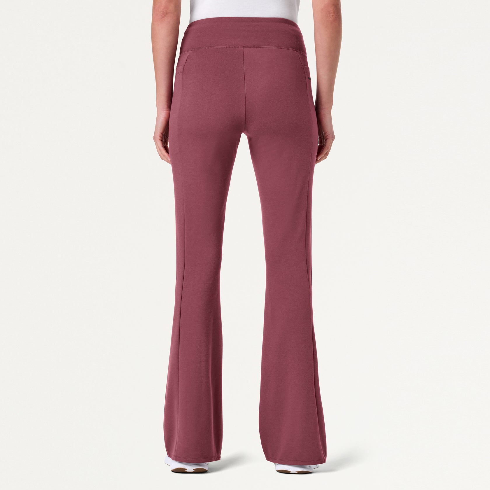 Lina ULTRAsoft Yoga Flare Scrub Pant - Rosewood