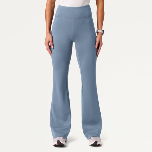 Lina ULTRAsoft Yoga Flare Scrub Pant - Storm Blue