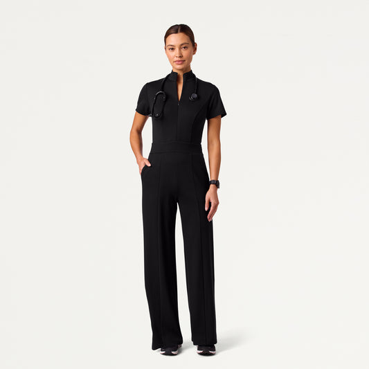 The Scrub Jumpsuit - Black