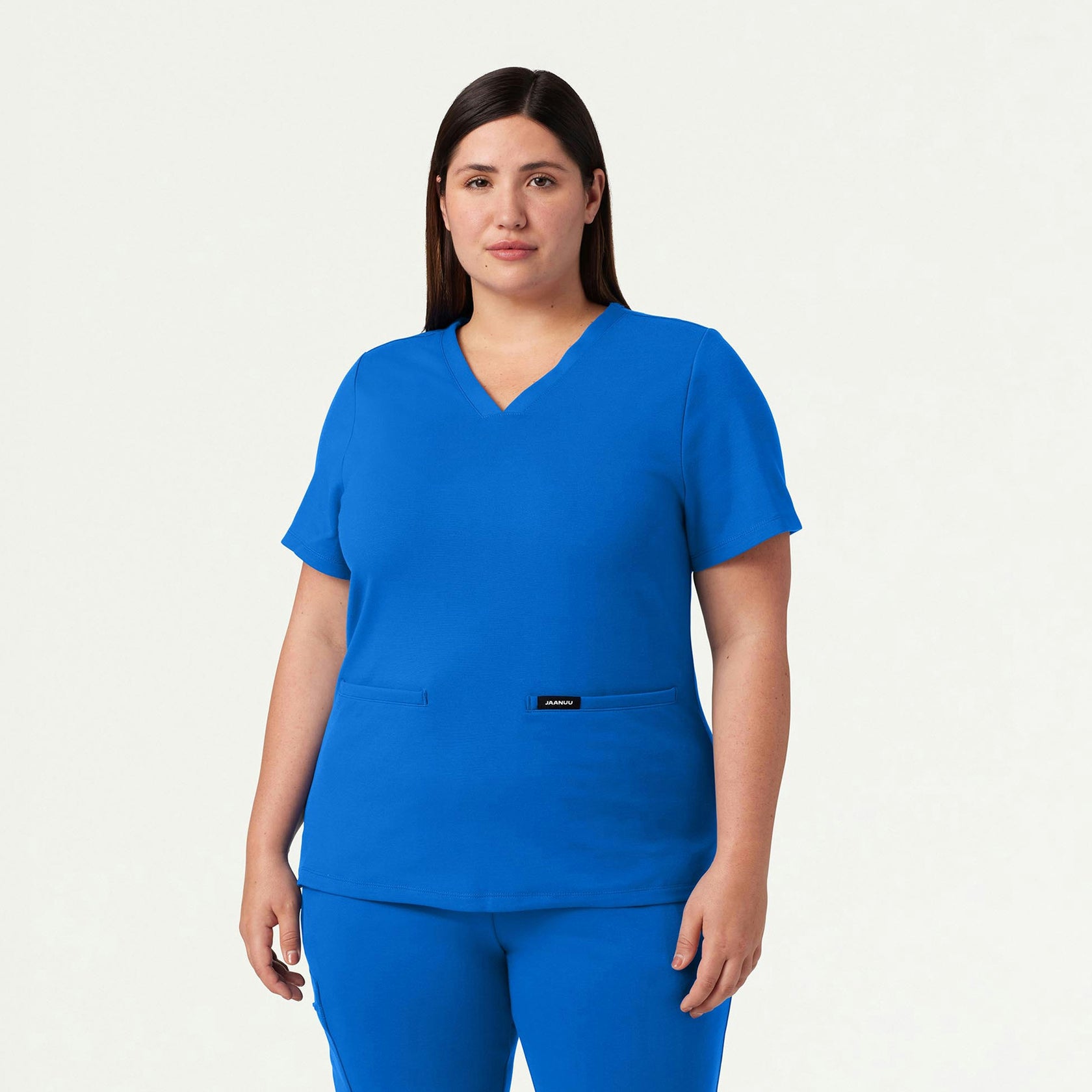 Cesi Slim ULTRAsoft Scrub Top - Royal Blue - WOMEN'S TOPS - Jaanuu