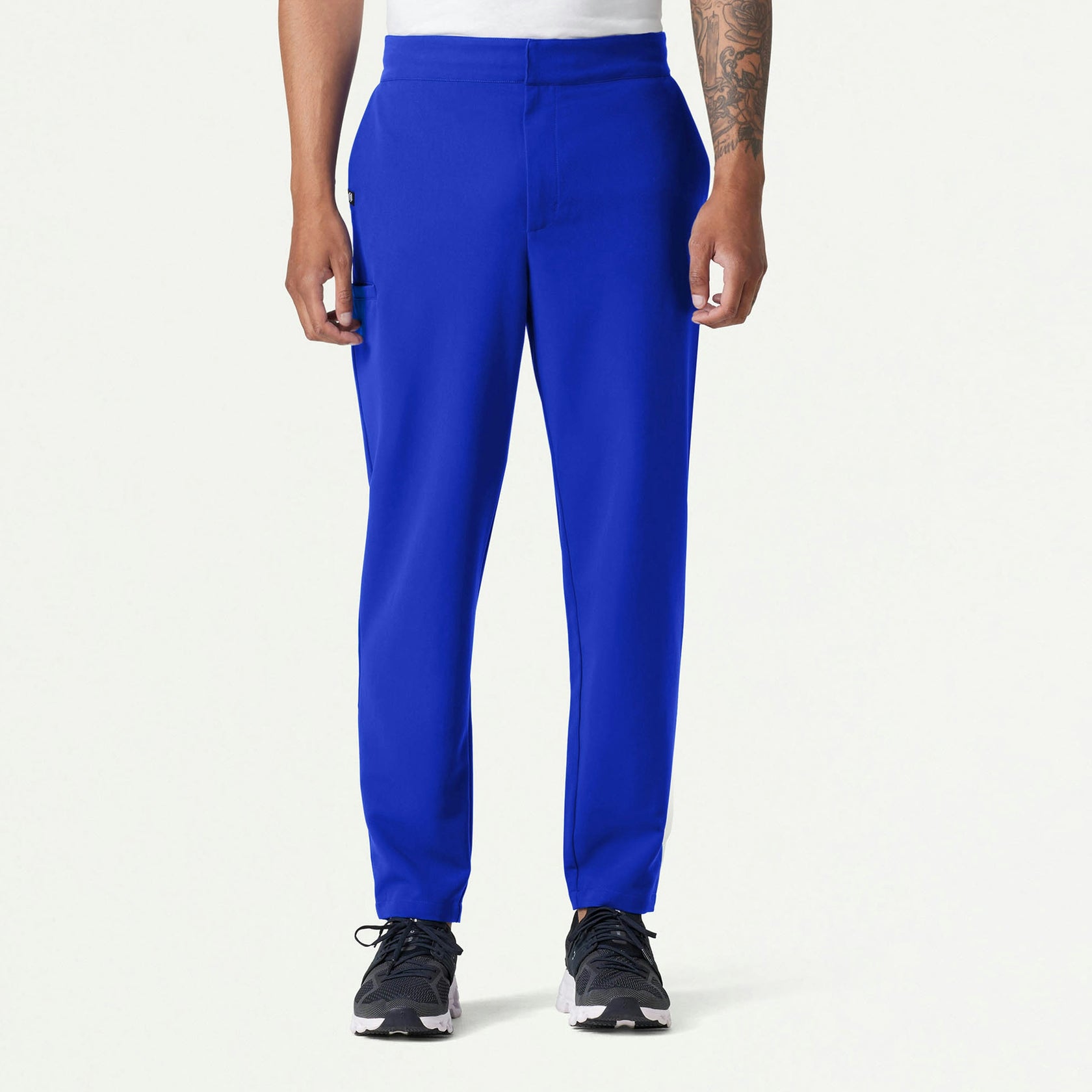 Rubin Tapered 7-Pocket Scrub Pant - Electric Blue - MEN'S PANTS - Jaanuu