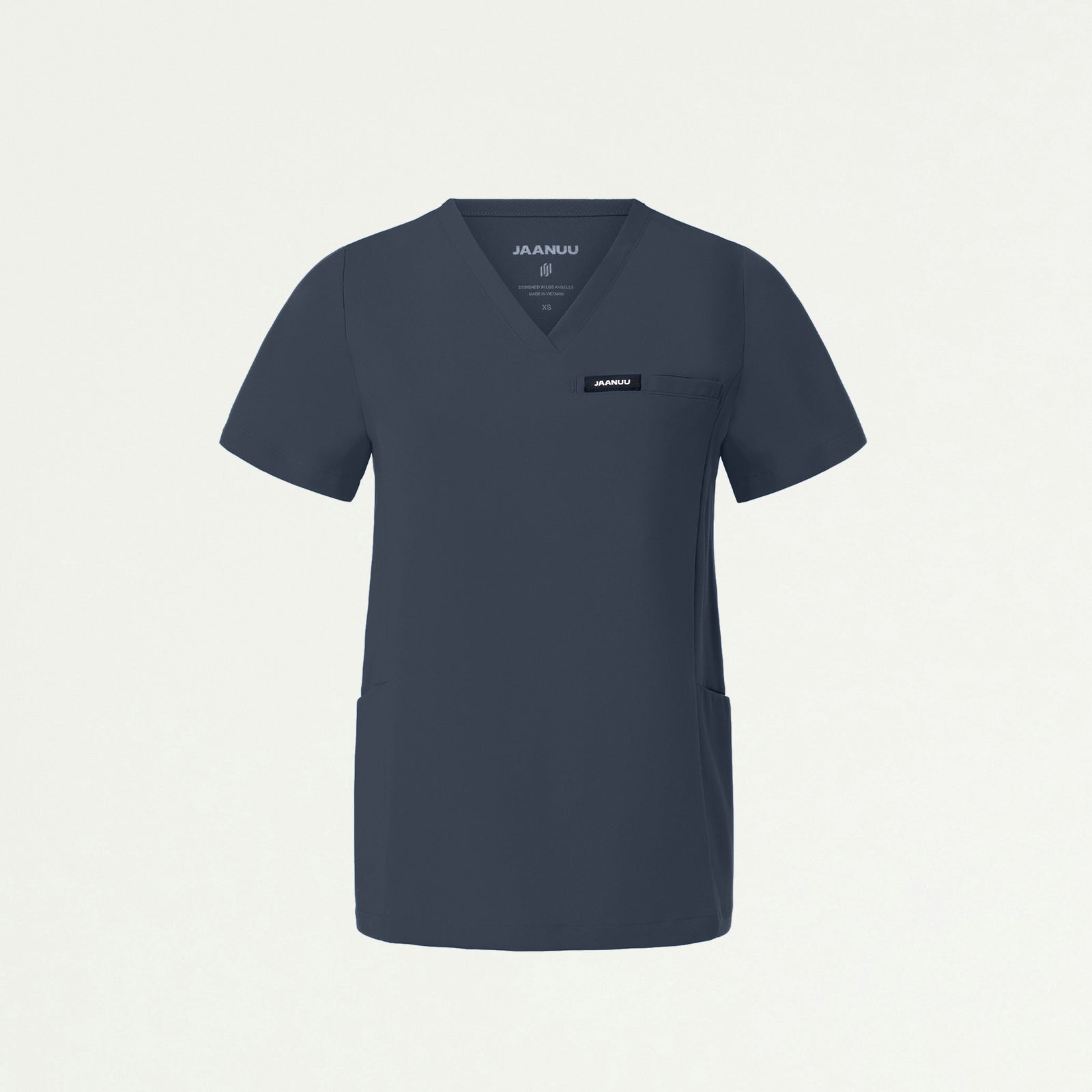 Magna 3-Pocket Scrub Top - Carbon Gray - WOMEN'S TOPS - Jaanuu