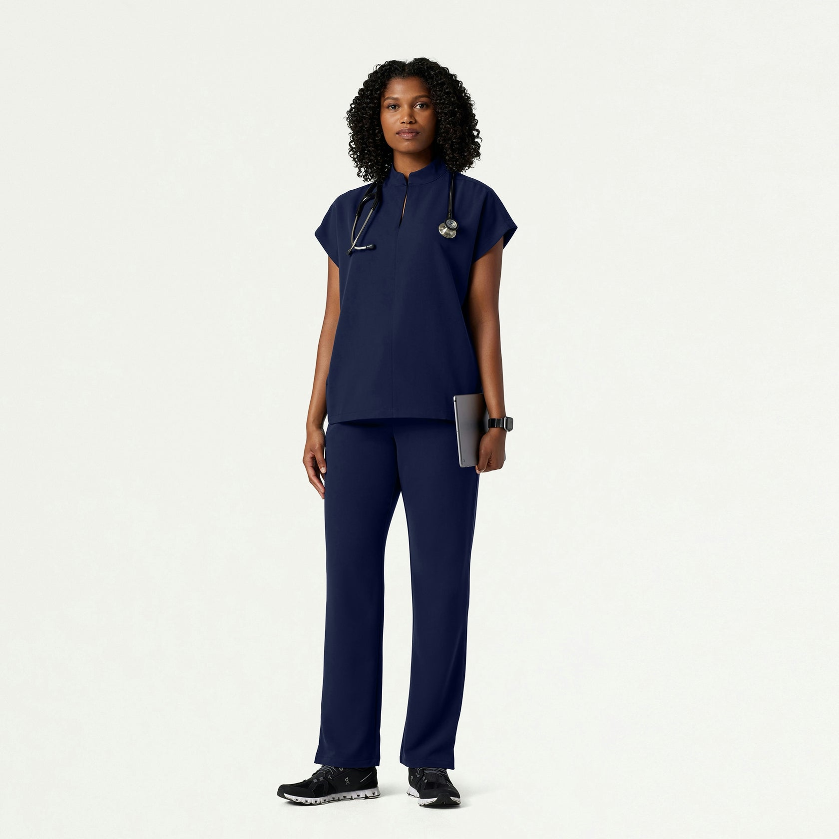 Kerr 365 High Waisted Scrub Pant - Midnight Navy - WOMEN'S PANTS - Jaanuu