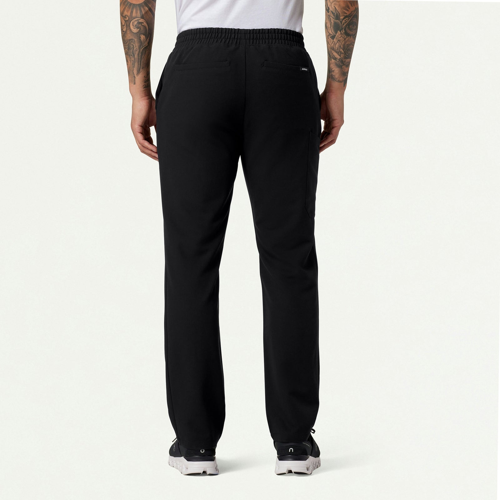 Rhodes Everyday Straight-Leg Scrub Pant - Black - MEN'S PANTS - Jaanuu