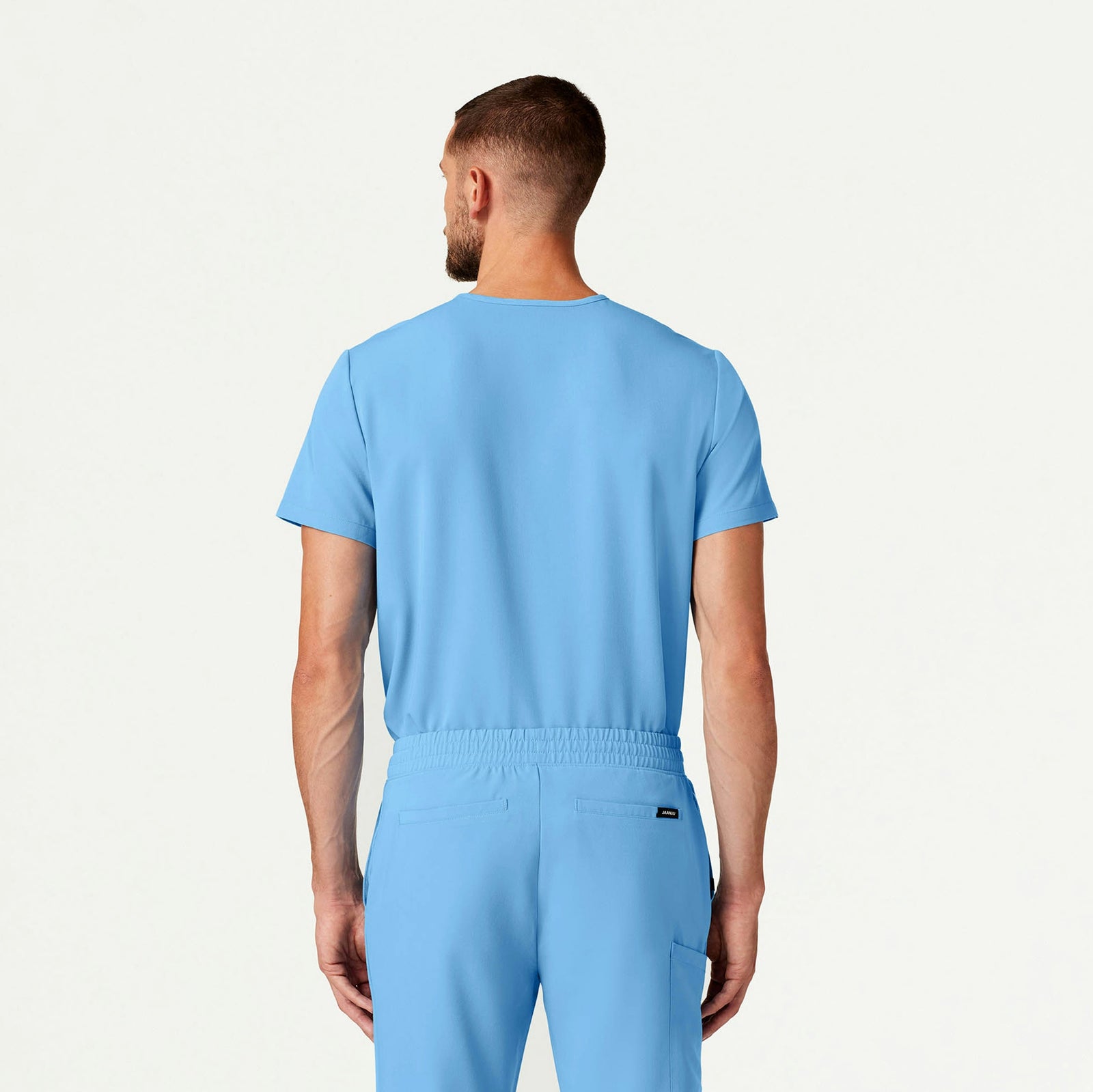 Holmes Everyday 1-Pocket Scrub Top - Sky Blue - MEN'S TOPS - Jaanuu