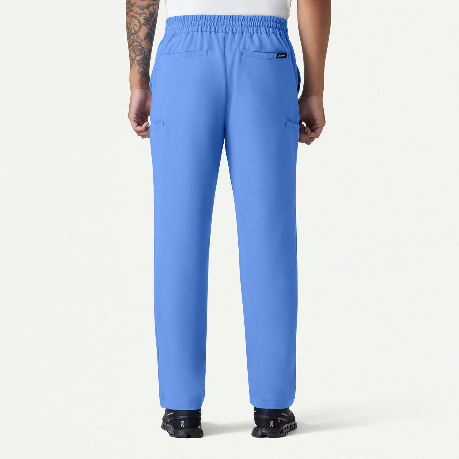 Rubin Tapered 7-Pocket Scrub Pant - Ceil Blue - MEN'S PANTS - Jaanuu