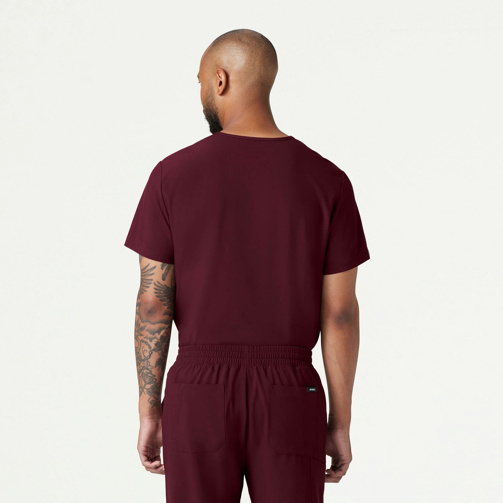 Holmes ULTRAlite™ 1-Pocket Scrub Top - Burgundy - MEN'S TOPS - Jaanuu