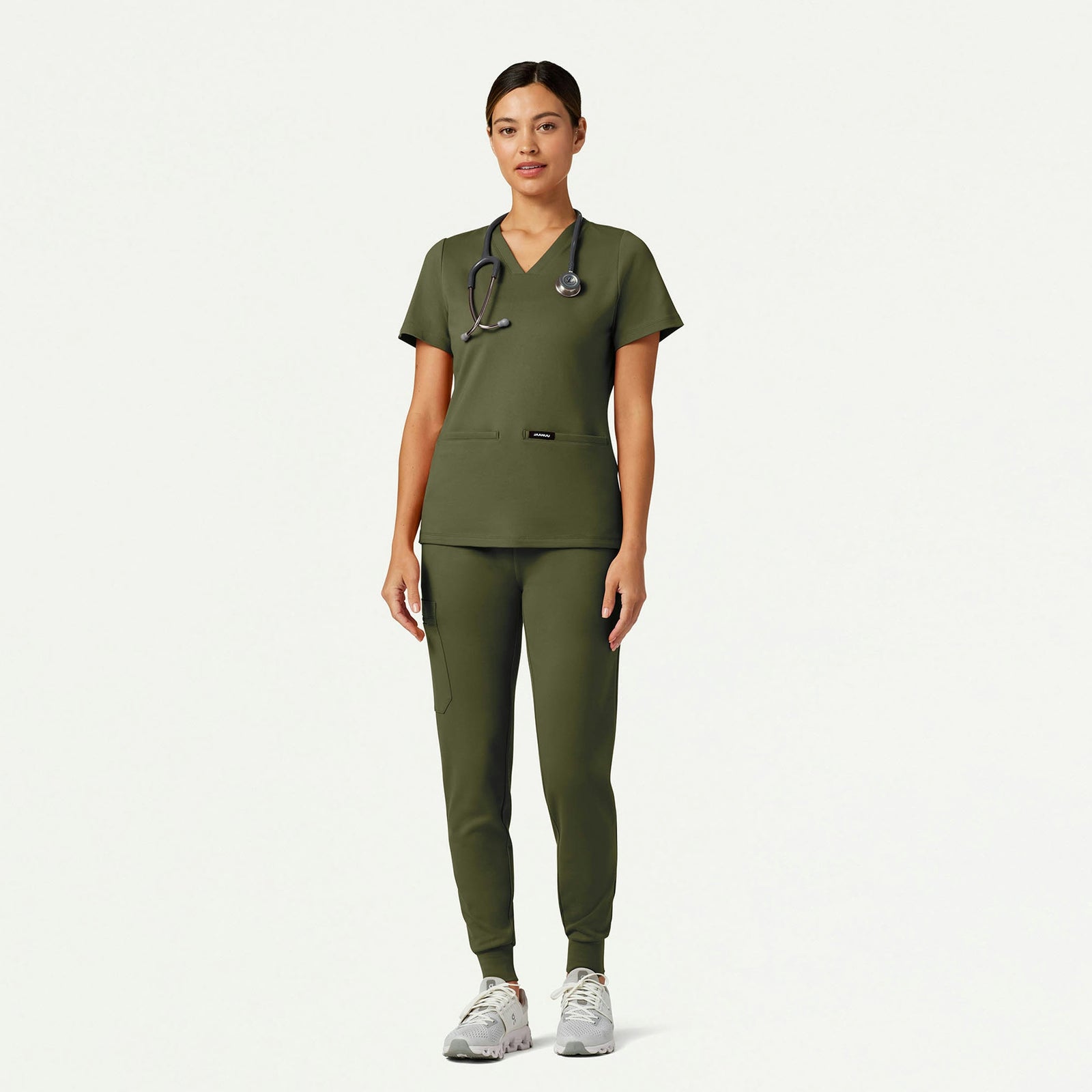 Rubi Slim ULTRAsoft Scrub Jogger - Olive - WOMEN'S PANTS - Jaanuu