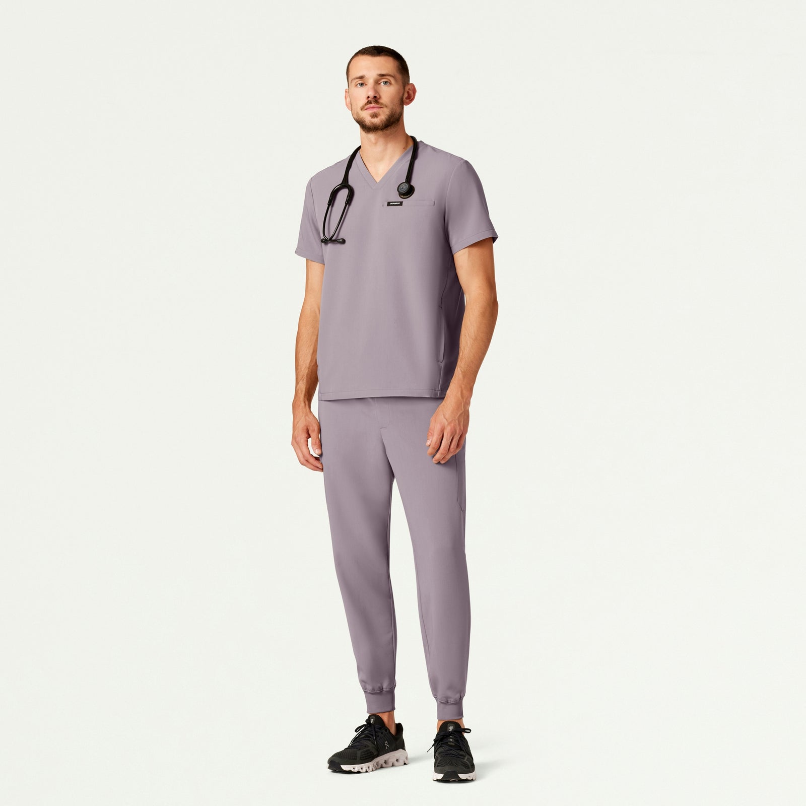 Platt 3-Pocket Scrub Top - Chrome - MEN'S TOPS - Jaanuu