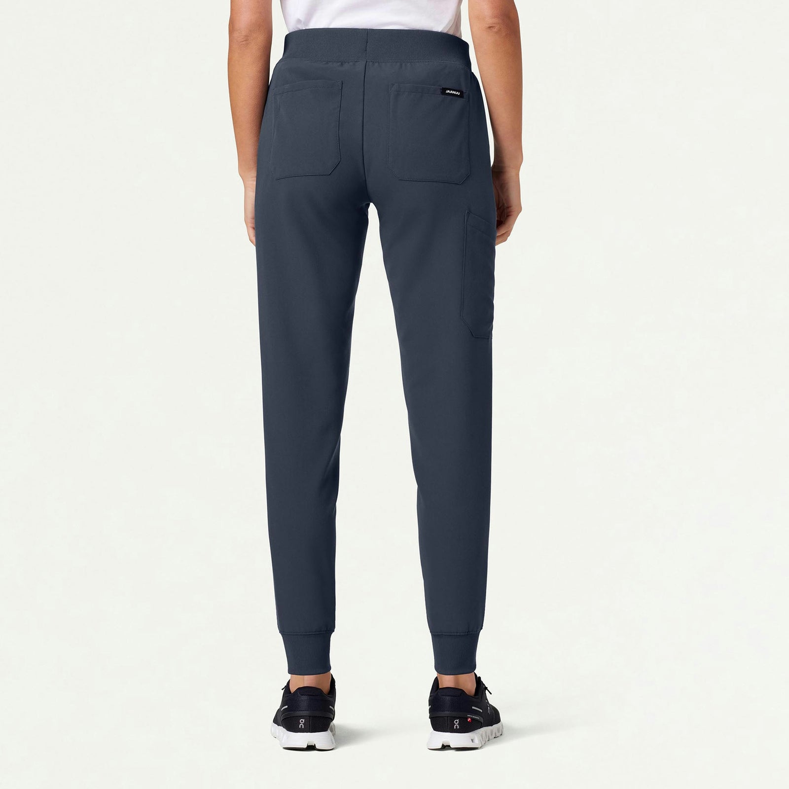 Silex Slim Knit-Waist Scrub Jogger - Carbon Gray - WOMEN'S PANTS - Jaanuu