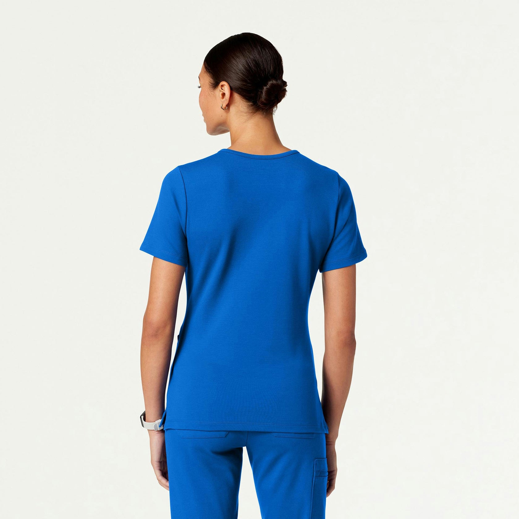 Cesi Slim ULTRAsoft Scrub Top - Royal Blue - WOMEN'S TOPS - Jaanuu