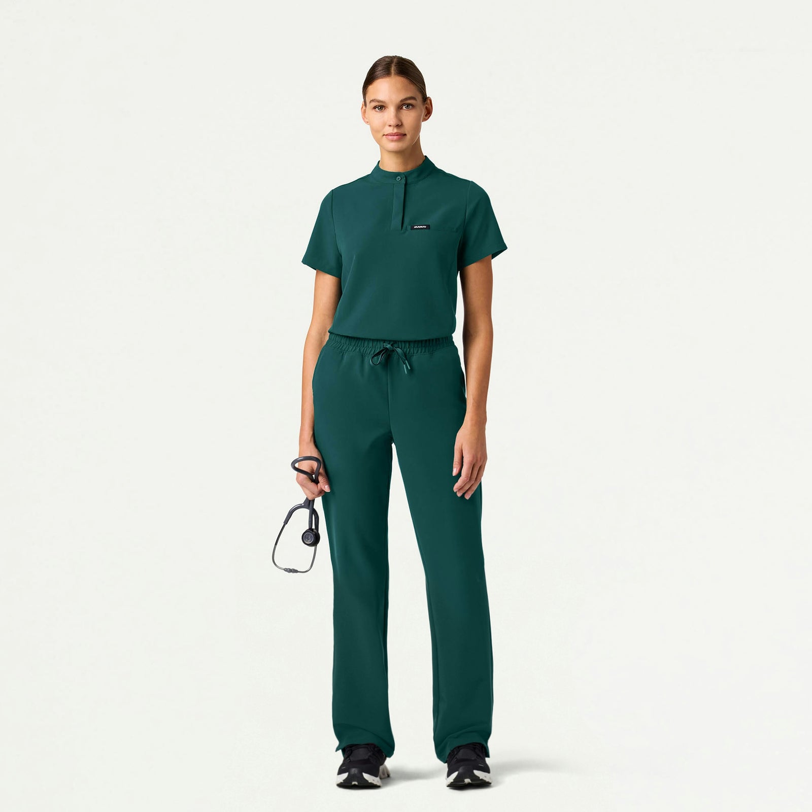 Kerr 365 High Waisted Scrub Pant - Midnight Green - WOMEN'S PANTS - Jaanuu