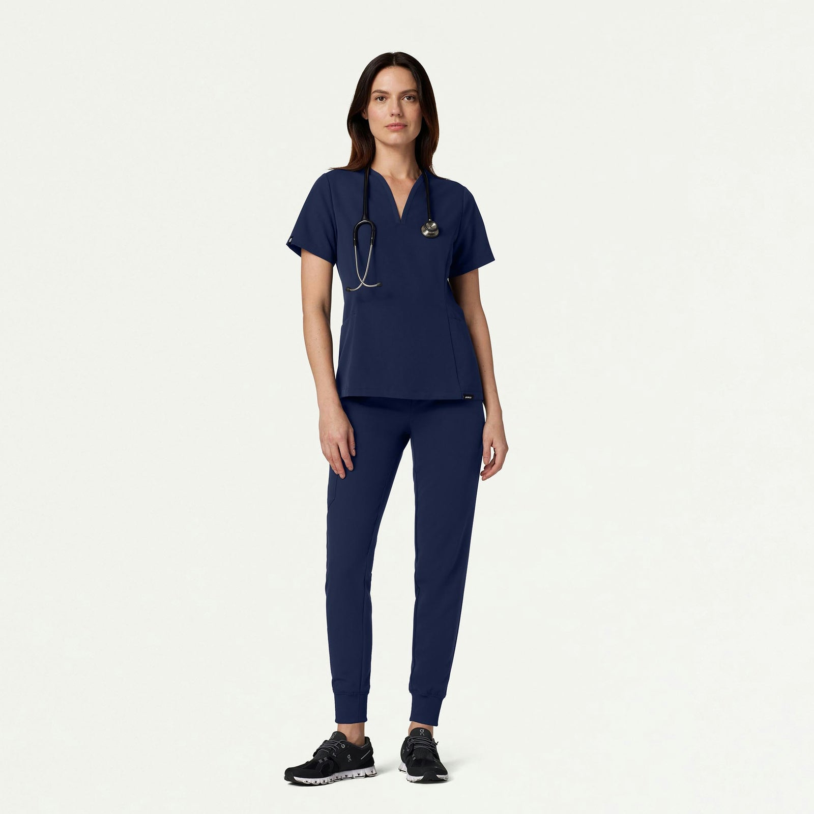 Silex Slim Knit-Waist Scrub Jogger - Midnight Navy - WOMEN'S PANTS - Jaanuu